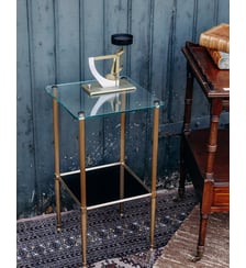 Table d'appoint en verre Hanna N°201- Produit chiné Debongout