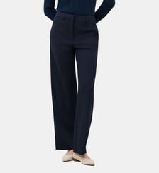 Pantalon plea - Motif uni - Coupe large Caroll