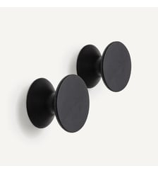 Lot de 2 patères chêne massif ø 8 cm AM.PM