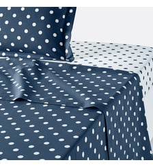 Drap pur coton imprimé pois La Redoute Interieurs
