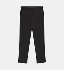 pantalon en gabardine de laine Agnès b.