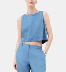 Chemise cynthiana - Motif uni - Coton - Coupe droite Caroll