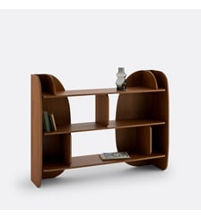 Bibliothèque basse plaqué noyer La Redoute Interieurs