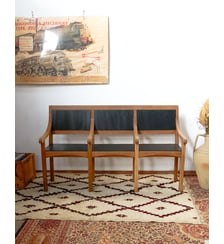 Banc en bois Antoine N°331- Produit chiné Debongout