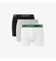 Lot de 3 boxers longs coton stretch Lacoste