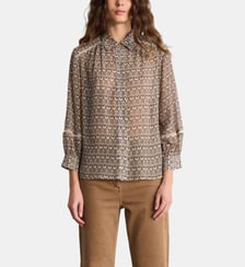 Chemise en mousseline imprimée - CLARINE Pablo