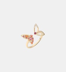 Bague Lila Rosée Or Jaune PIAPARIS