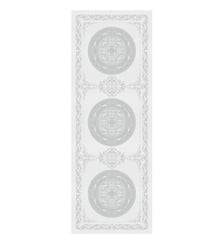 Chemin de table pur coton antitache motif jacquard blanc Comtesse blanc Garnier Thiebaut