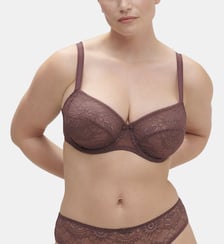Soutien-gorge emboîtant carré Embleme avec armatures multi-positions dentelle tulle éco-responsable Simone Pérèle