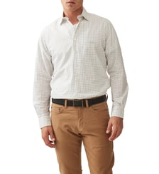 Chemise à carreaux slim en coton manches longues Three Streams Rodd & Gunn