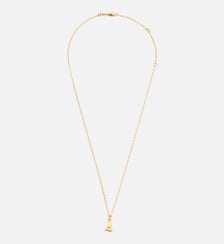 Collier Martelé Doré Pendentif "4" unisexe en Laiton AMI Paris