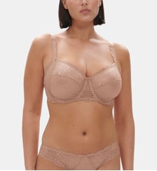 Soutien-gorge avec armature décolleté carré - Peau Simone Pérèle