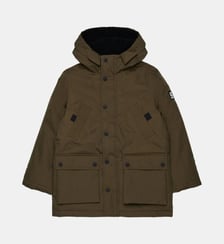 Veste rembourrée longue avec poches devant Diesel Kids