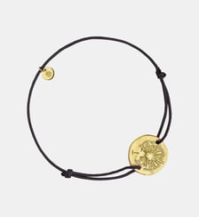 Bracelet Cordon Vermeil Pissenlit - M - Noir Arthus Bertrand