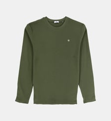 T-shirt manches longues Telo en coton gaufré Serge Blanco