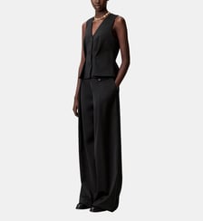 Pantalon large laine mélangée Claudie Pierlot