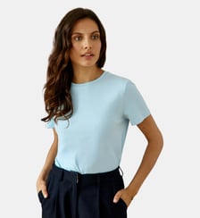 T-shirt manches courtes col rond uni TAMALA La Petite Etoile