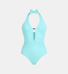 Maillot de bain une pièce sculptant uni Perle Vilebrequin