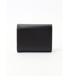 portefeuille en cuir noir Agnès b.
