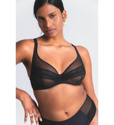 Soutien-gorge avec armatures grande taille Nudité noir Maison Lejaby