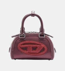 1DR Dome - Petit sac bandoulière en satin et suède Diesel