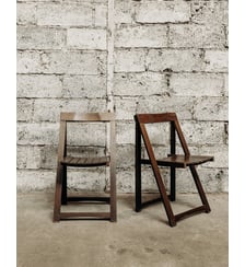 Paire de chaises pliantes Alma N°262- Produit chiné Debongout