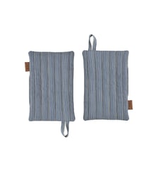 Lot de 2 maniques en coton à rayures OYOY