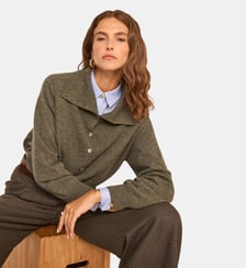 Pull À Manches Longues En Laine Et Yack Mélangés Alexander Maison 123