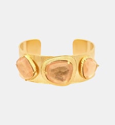 Bracelet jonc ajustable   doré à l'or fin - Bysance Satellite