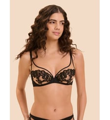 Soutien-gorge avec armature décolleté plongeant - Noir Tatoo Simone Pérèle