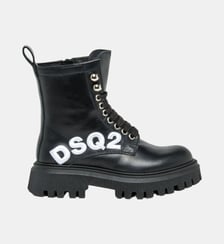 Bottes de combat à logo DSQ2 Dsquared2