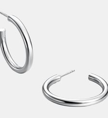 Boucles d’oreilles à cerceau moyen en argent 925 Aristocrazy