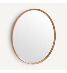 Miroir rond chêne massif, diamètre 100 cm AM.PM