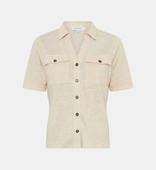 Polo boutonné en lin - MOANA Gerard Darel