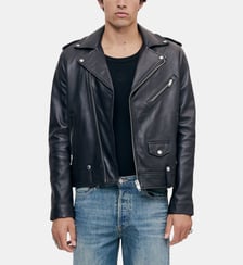 Blouson biker en cuir The Kooples