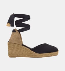 Espadrilles compensées en jute tressée à découpe en V CHIARA Castaner