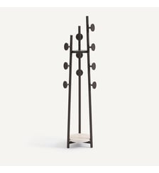Porte-manteau en frêne et travertin AM.PM