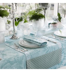 Chemin de table Jardin d'Eden 100% coton Le Jacquard Francais