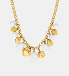 Collier chaîne à larges maillons   doré à l'or fin - Loulou Satellite