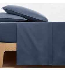 Drap plat uni en coton lavé La Redoute Interieurs