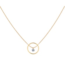 Collier EXCENTRIQUE - Diamant 0,22ct - Or jaune 750‰ La Brune & La Blonde