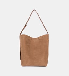 Grand sac seau Suède en cuir Lancaster