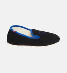 Charentaises Laine Noir Arthur