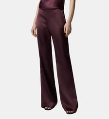 Pantalon évasé en satin Pinko