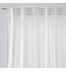 Rideau en coton uni ajouré, pattes cachées La Redoute Interieurs
