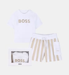 Ensemble t-shirt et short BOSS Kidswear