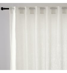 Rideau lin lavé grande largeur patte cachée Onega La Redoute Interieurs