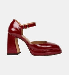 Escarpins Michelle Cuir Verni Froissé Bobbies