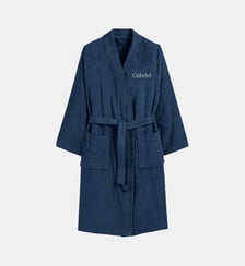 Peignoir éponge col kimono personnalisé La Redoute Interieurs