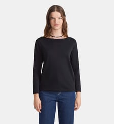 t-shirt en coton manches longues Agnès b.